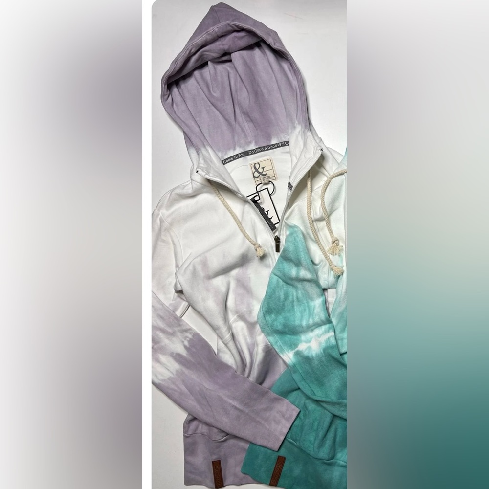 Ampersand Avenue halfzip hoodie sweatshirt Lavender Dreams LAST ONE size Medium